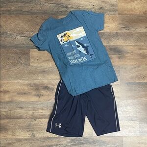 New Mix Teal and Navy Kids Matching Set